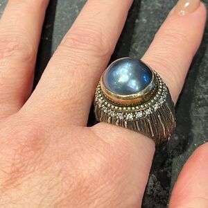 Bora Yasar 925 Black Pearl statement ring